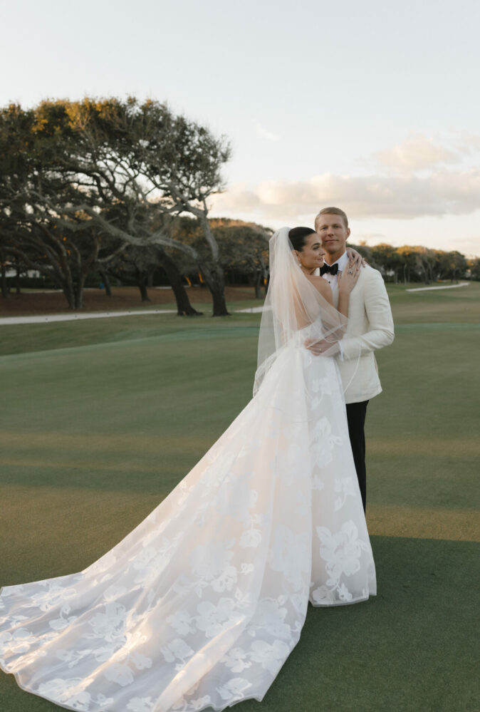 Kerianne Moran Vogel in Malu gown 